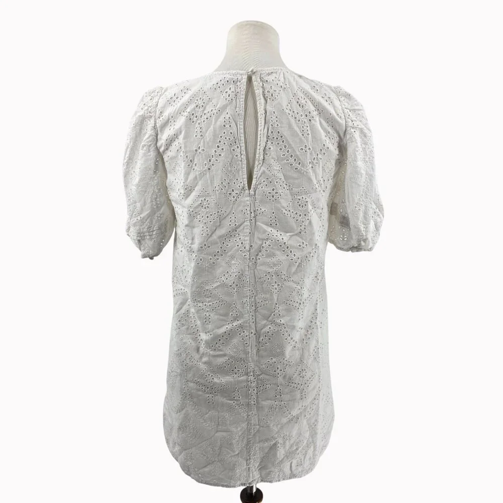 Sanctuary Eyelet, White 100% Cotton Dress Size S - Picture 2 of 10